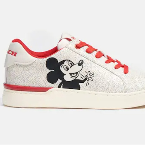 Coach Disney Mickey Mouse X Keith Haring Clip Low Top Sneaker - Picture 6 of 8